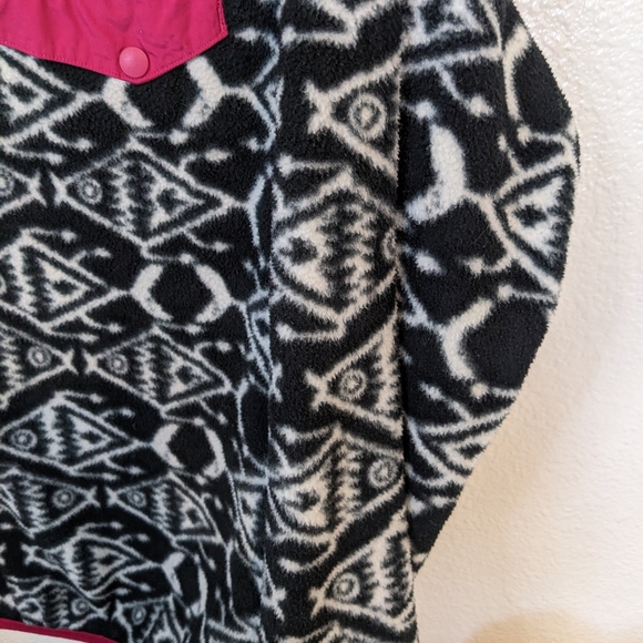 Patagonia Synchilla Snap-T fleece pullover ikat fish patterned medium - Picture 5 of 8